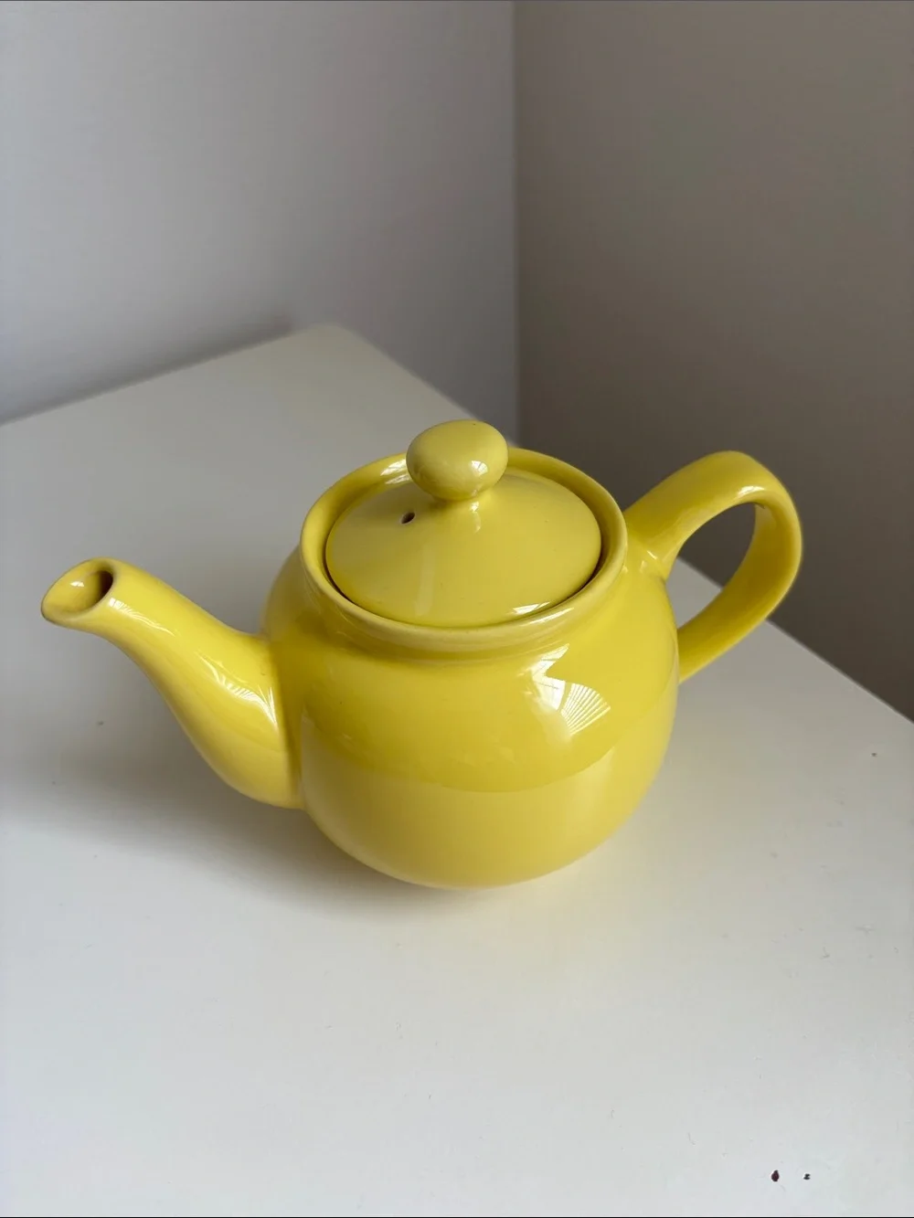 Bright Yellow Teapot Old Amsterdam Porcelain Works